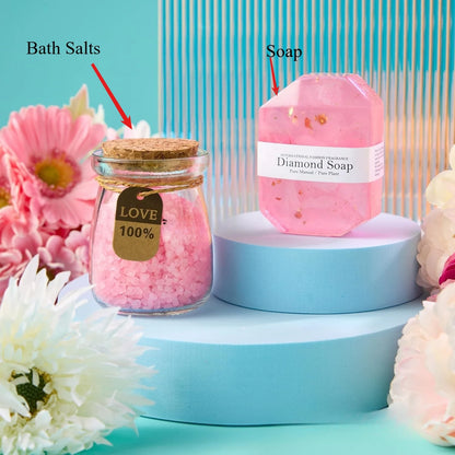 Gifts for Ladies ,Mom, Wife,Girlfriend, Sister-Happy Birthday,Christmas,Valentine's Day,Mothers Day-Lavender Spa Gift Basket Set